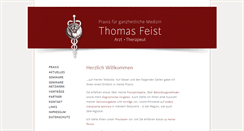 Desktop Screenshot of praxis-thomas-feist.de